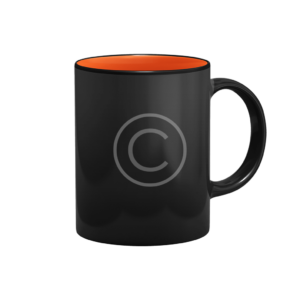 Ultra Mat Finish Black Glass Mug